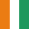 コートジボワールの国旗のアイコンマーク