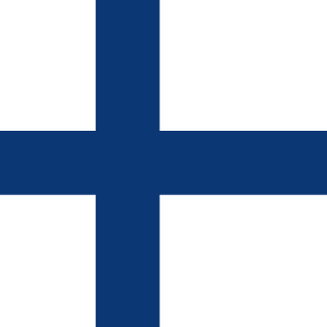 フィンランドの国旗のアイコンマーク