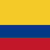 コロンビアの国旗のアイコンマーク