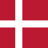 デンマークの国旗のアイコンマーク