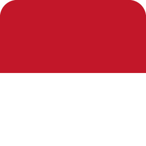インドネシアの国旗のアイコンマーク